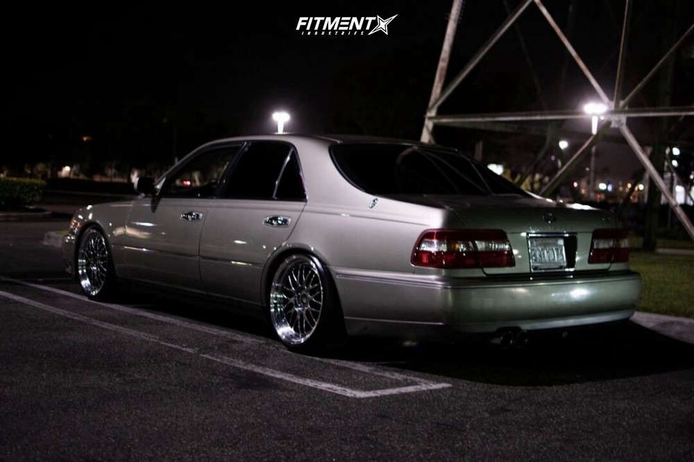 Infinity Q45 Rear 1997 INFINITI Q45 Base with 19x9 Work Euroline and Nankang 235x35 on ...