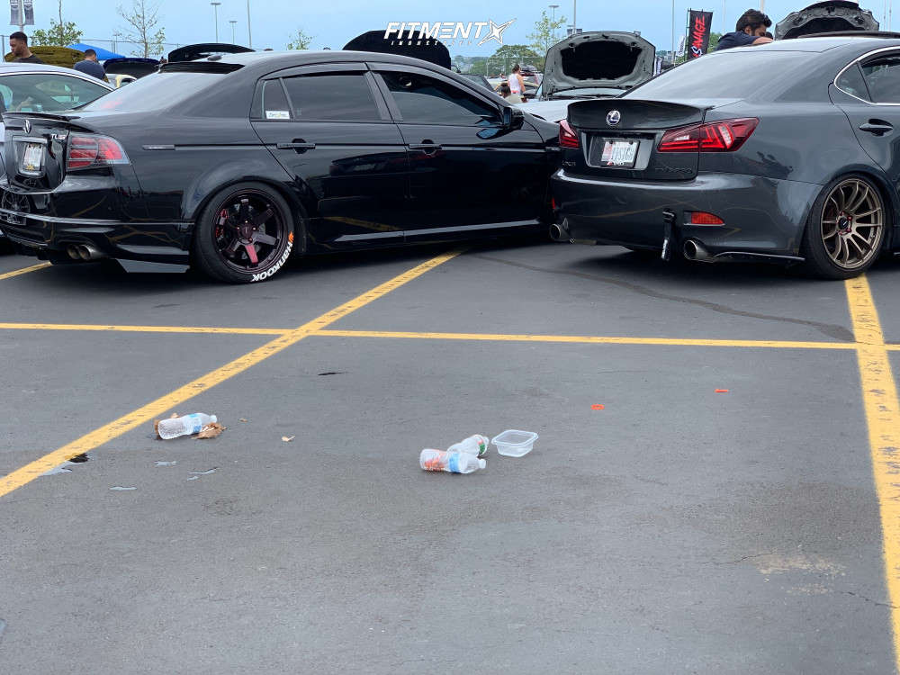07 Acura Tl Type S With 18x8 5 Avid1 Av6 And Hankook 225x40 On Coilovers Fitment Industries