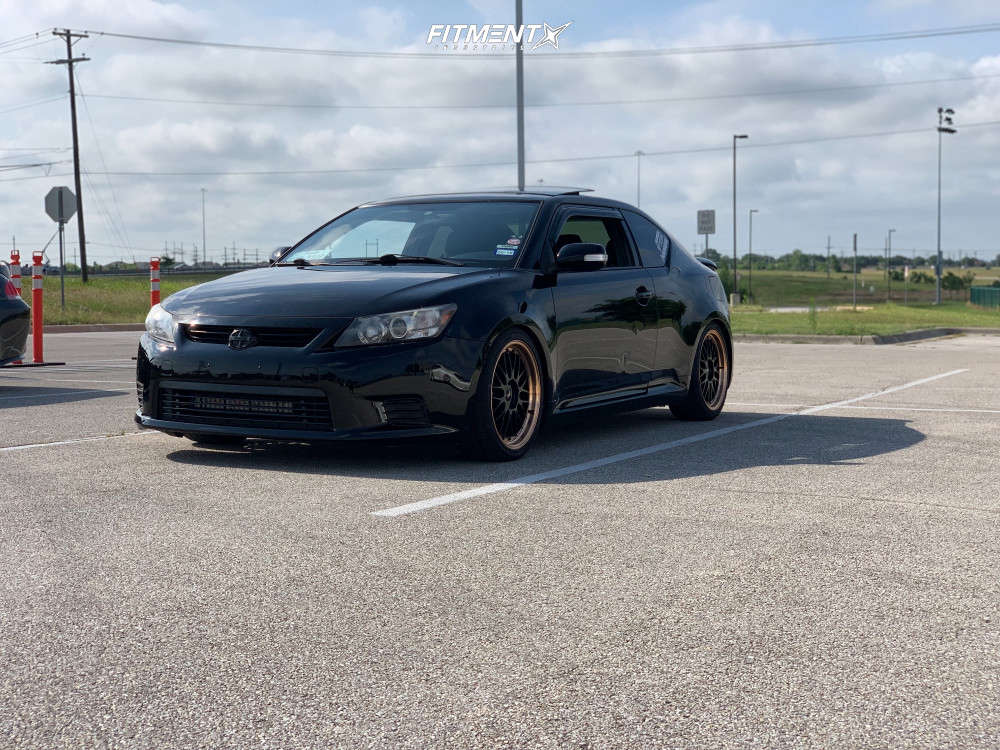 2013 Scion TC Base with 18x8 STR 601 and Advanta 225x40 on Coilovers ...