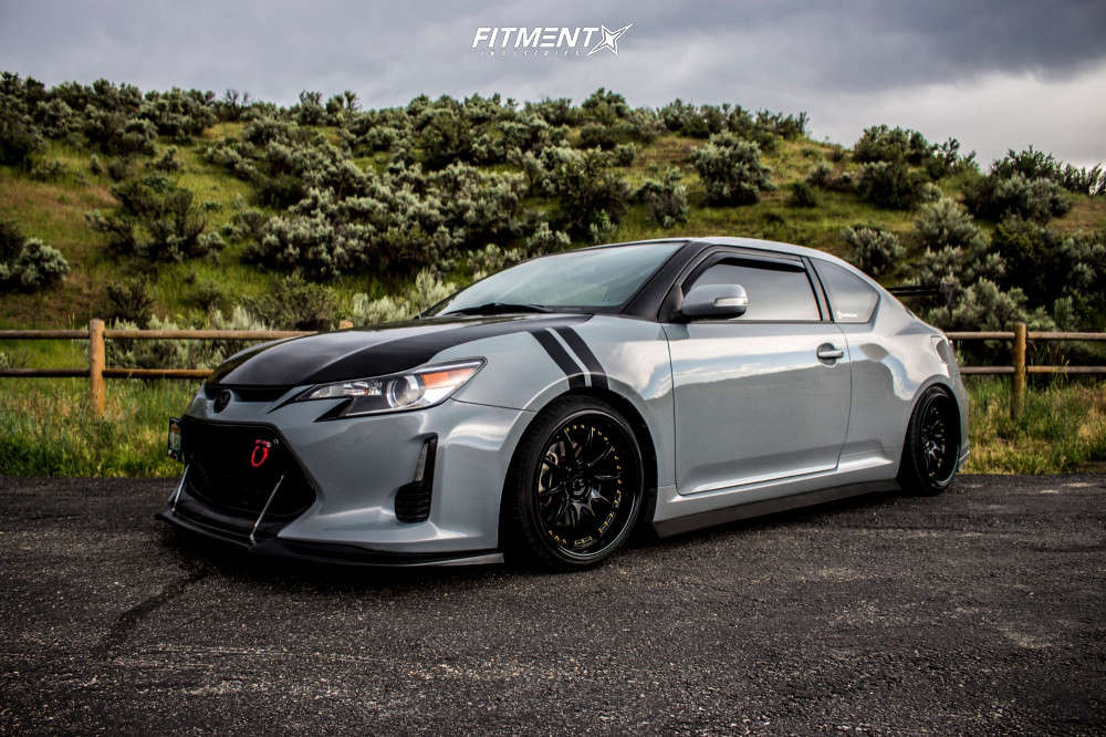 2014 Scion TC Base with 18x9.5 Aodhan Ds07 and Nankang 225x35 on