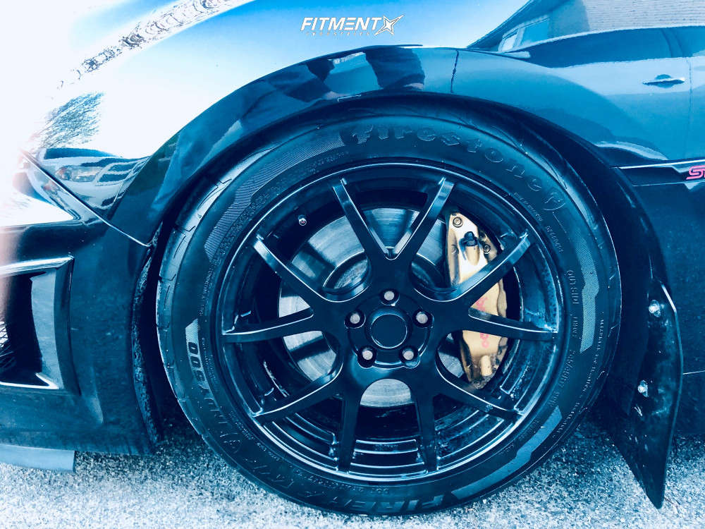 Enkei M52 17x7.5 38mm Offset 5x108 Bolt Pattern 72.6mm Bore Dia Matte Black Wheel main image 1