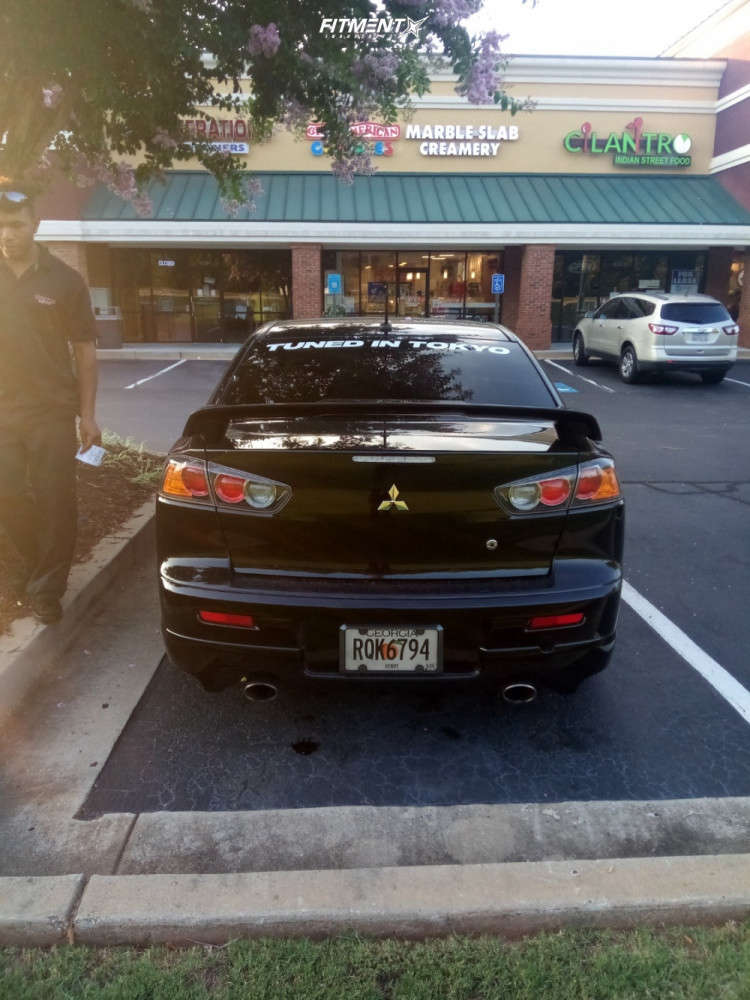 2013 Mitsubishi Lancer Ralliart with 18x8.5 Konig Hypergram and Nankang ...