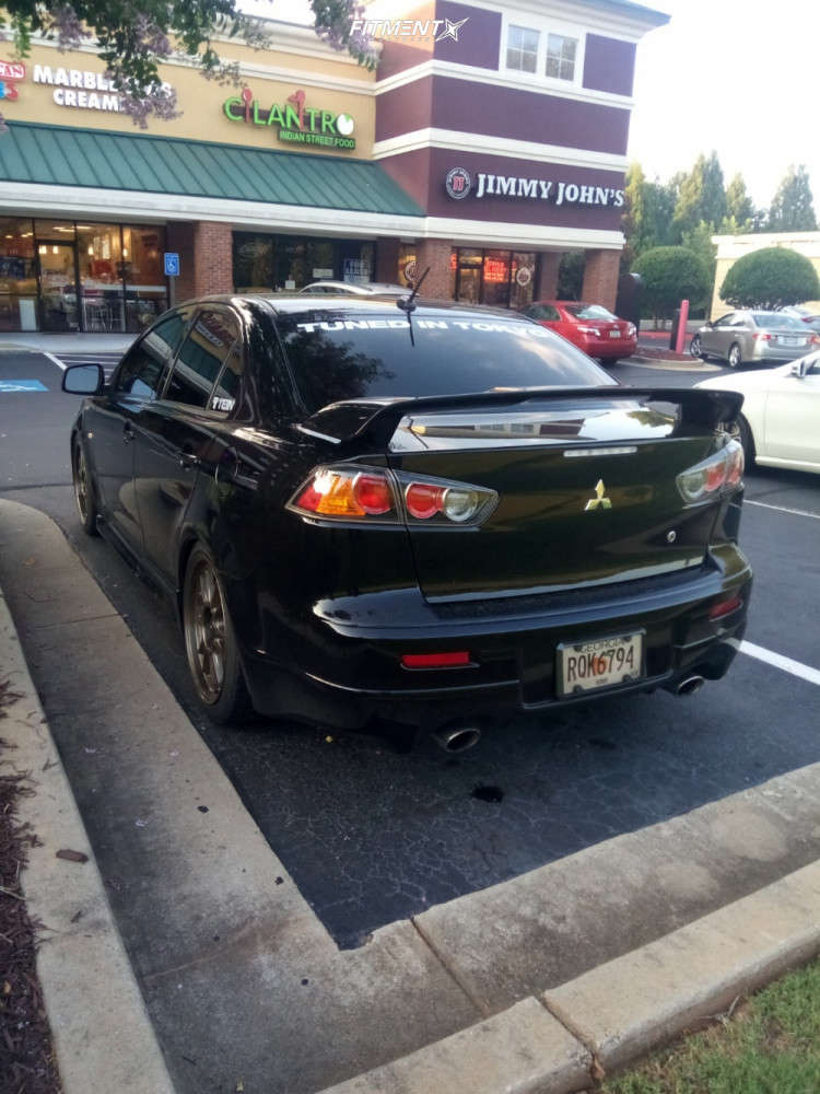 2013 Mitsubishi Lancer Ralliart with 18x8.5 Konig Hypergram and Nankang ...