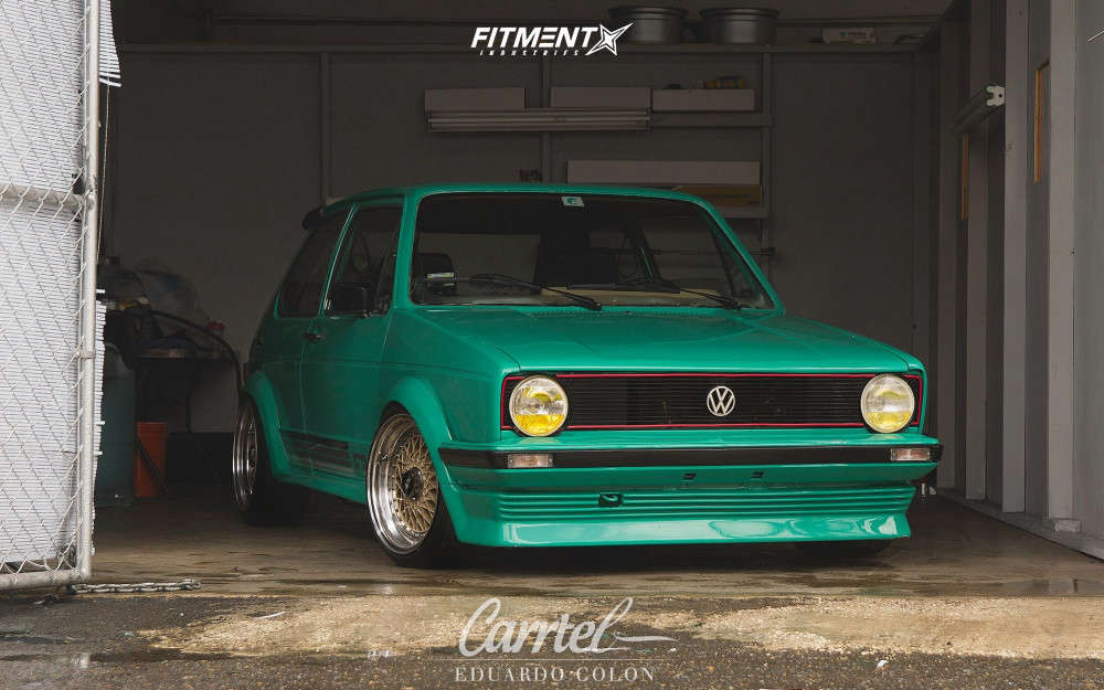 1983 Volkswagen Rabbit L with 16x8 ARE 398 Mesh Wheels and Toyo Tires ...