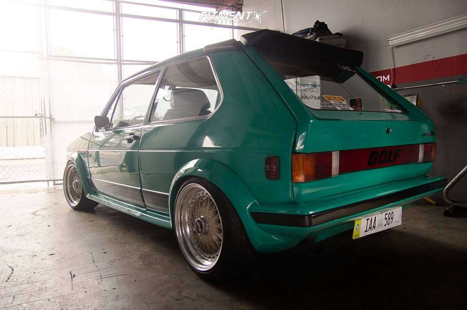 1983 Volkswagen Rabbit L with 16x8 ARE 398 Mesh Wheels and Toyo Tires ...