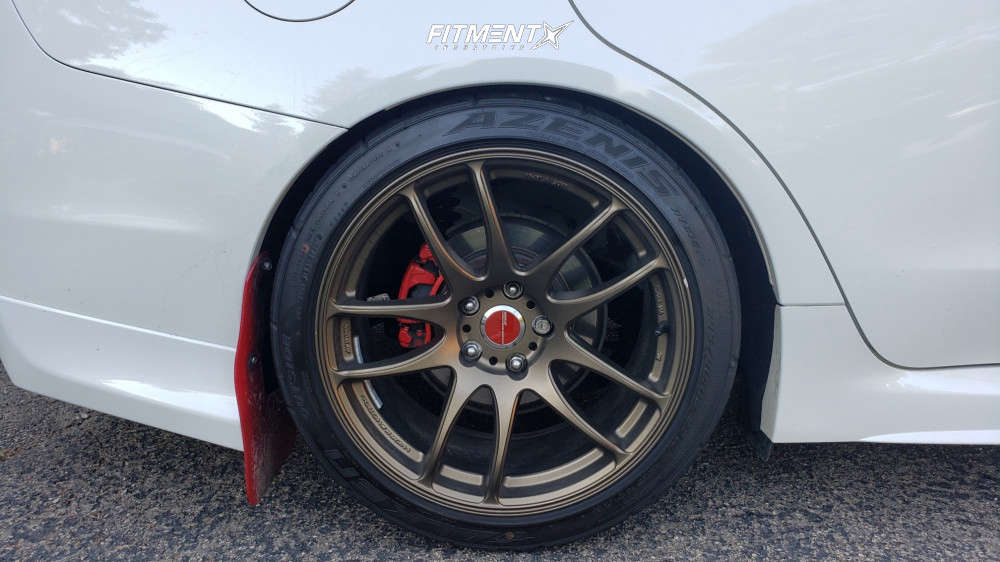 2018 Subaru WRX Premium with 18x9.5 Work Emotion Cr Kiwami and Falken ...