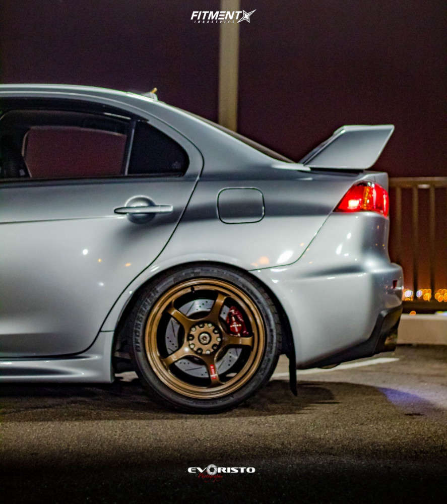 2012 Mitsubishi Lancer Evolution GSR with 18x9.5 Carbyne Sprint and  BFGoodrich 265x35 on Coilovers | 731458 | Fitment Industries