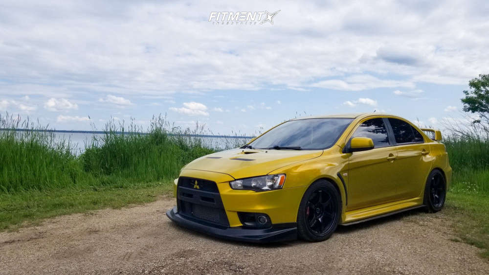 Lancer Design Rays 2013 Mitsubishi Lancer Evolution GSR with 18x9.5 Rays Engineering 57DR ...