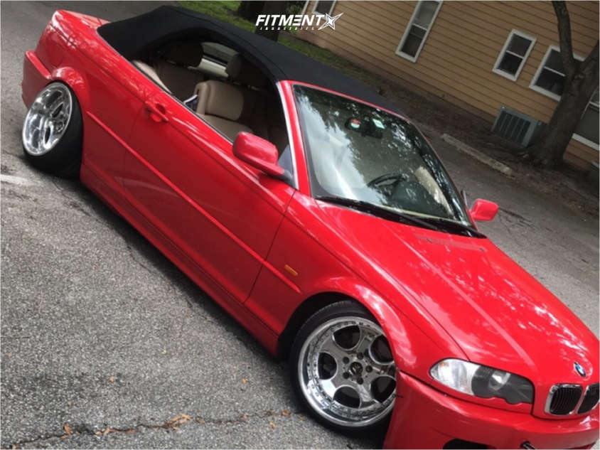 2000 BMW 323Ci Base with 17x10.5 Work VS SD and Achilles 215x40 on ...