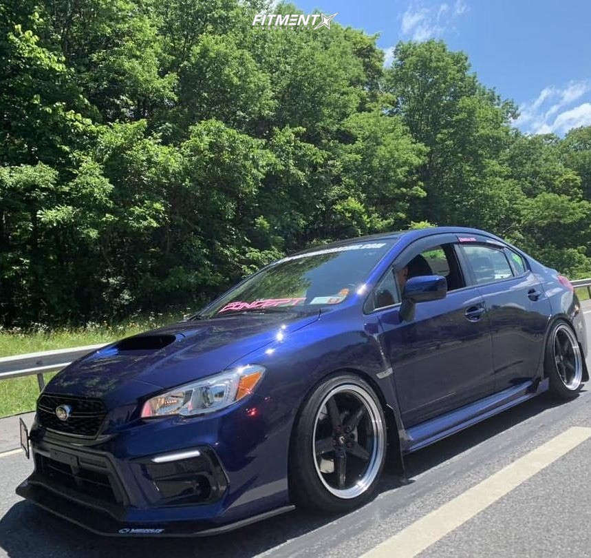 2019 Subaru WRX Base with 18x9.5 Cosmis Racing R5 and Nitto 235x45 on ...