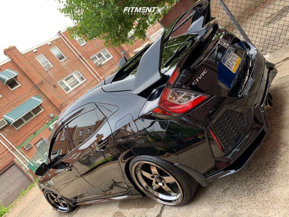 2019 Honda Civic Sport with 18x9 Cosmis Racing Xt-005r and Nankang