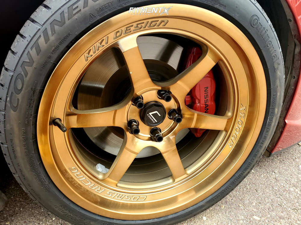 2013 Nissan 370Z Nismo with 18x9.5 Cosmis Racing XT-006R and