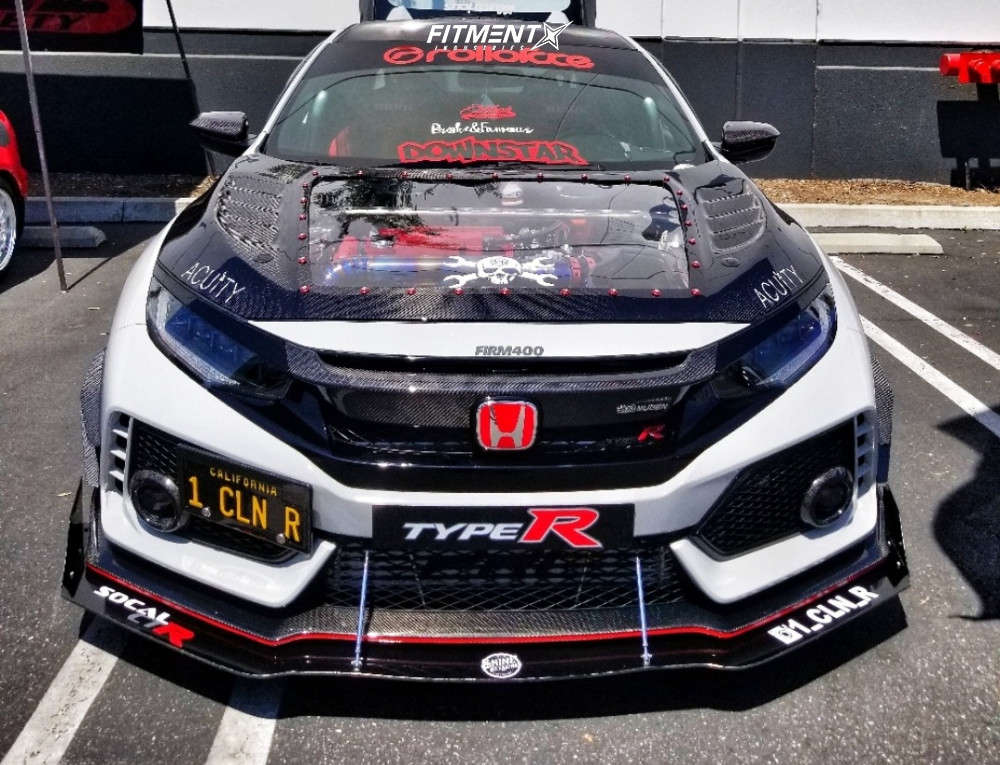 Type R Volk 2017 Honda Civic Type R with 18x9.5 Volk Ce28n and Bridgestone 245x40 ...