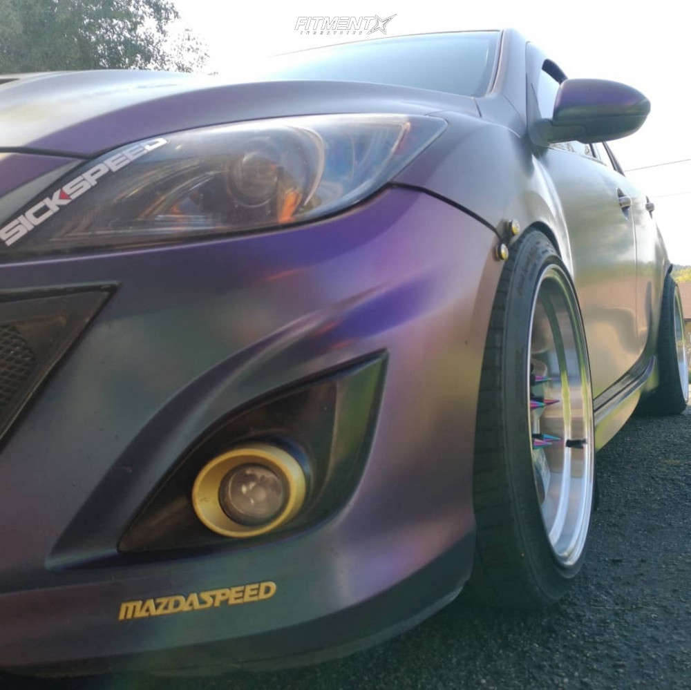 2013 Mazda MazdaSpeed3 Base with 18x9.5 SSR Sp1 and Michelin 235x40 on ...