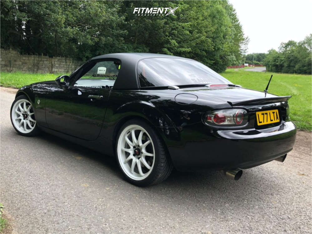 2008 Mazda MX5 Miata Sport with 17x7.5 Japan Racing Jr5 and Uniroyal
