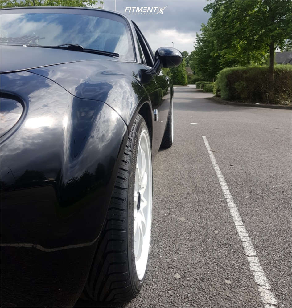2008 Mazda MX5 Miata Sport with 17x7.5 Japan Racing Jr5 and Uniroyal