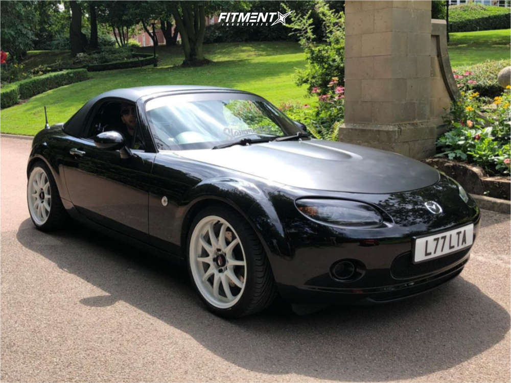 2008 Mazda MX5 Miata Sport with 17x7.5 Japan Racing Jr5 and Uniroyal