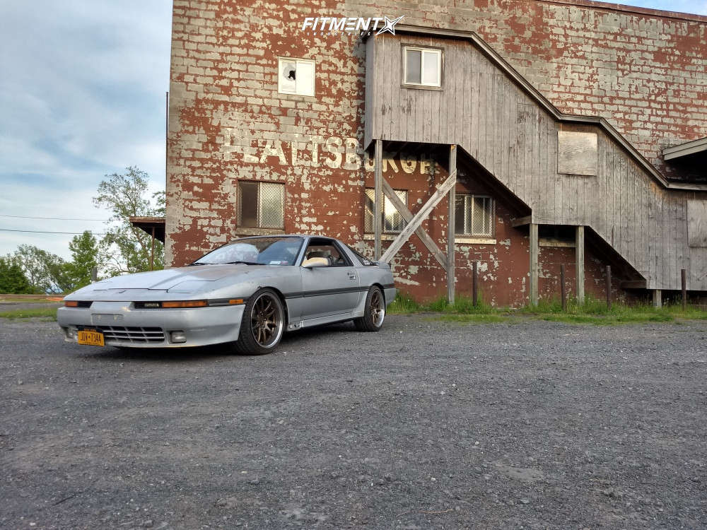 1989 Toyota Supra Turbo with 18x9.5 Aodhan DS02 and Nankang 255x35