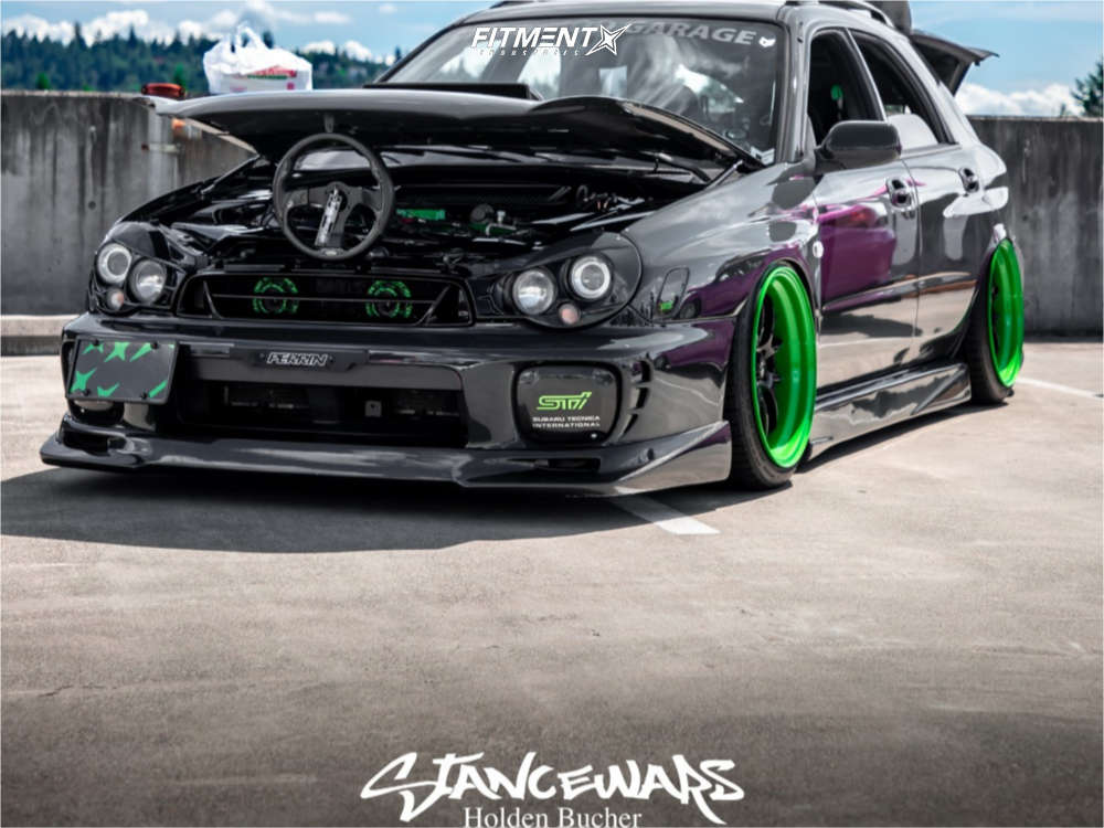 2002 Subaru WRX WRX with 18x9.5 Work VS SS and Falken 225x40 on