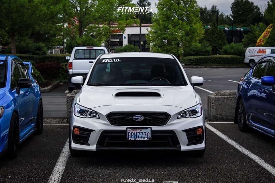 2019 Subaru WRX Base with 18x9.5 Option Lab R555 and Michelin 255x35 on