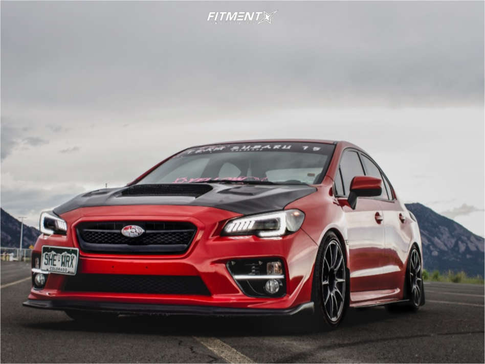 2015 Subaru WRX Limited with 18x9.5 SSR Gtx01 and Michelin 255x35