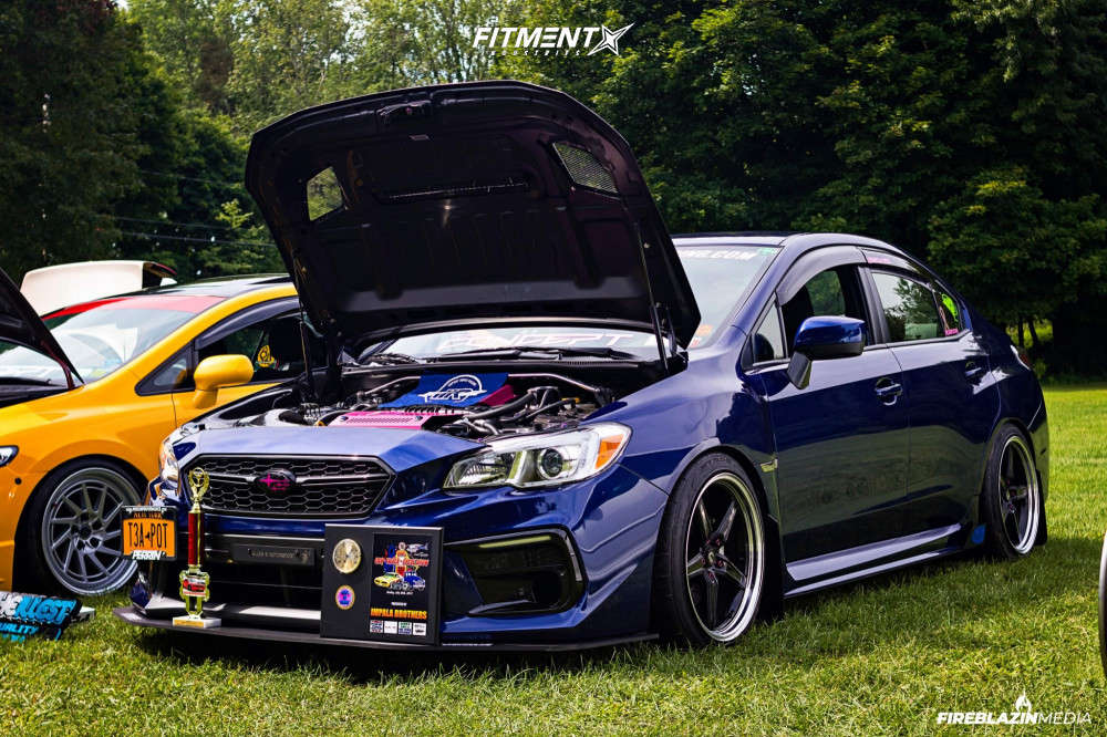 2019 Subaru WRX Base with 18x9.5 Cosmis Racing R5 and Nitto 235x40 on ...