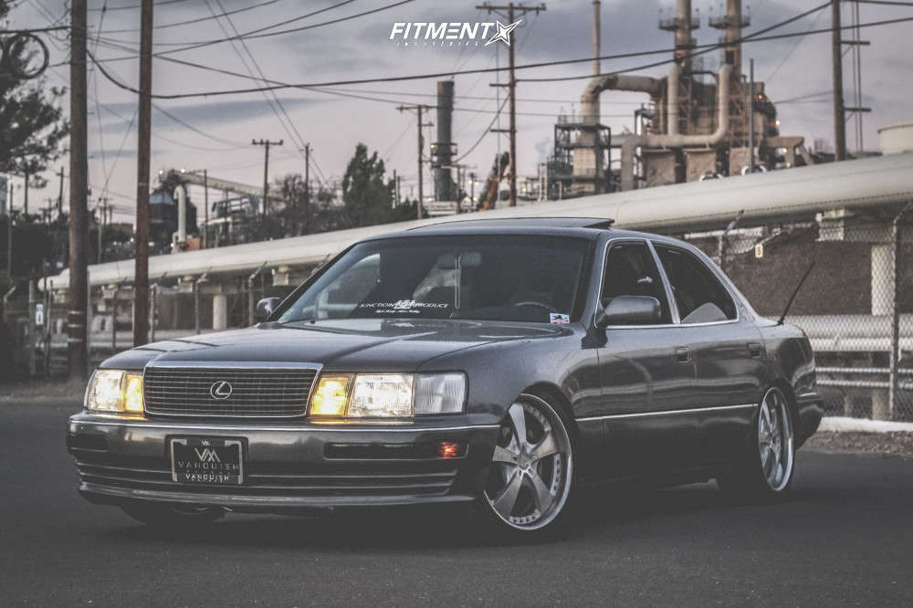 1990 Lexus LS400 Base with 19x9.5 Work LS Series and Sentury