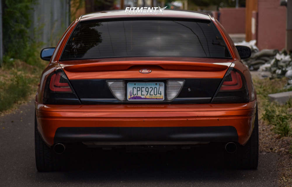 2011 Ford Crown Victoria LX with 20x8.5 Vossen Cv3r and Nitto 255x35 on Lowering Springs