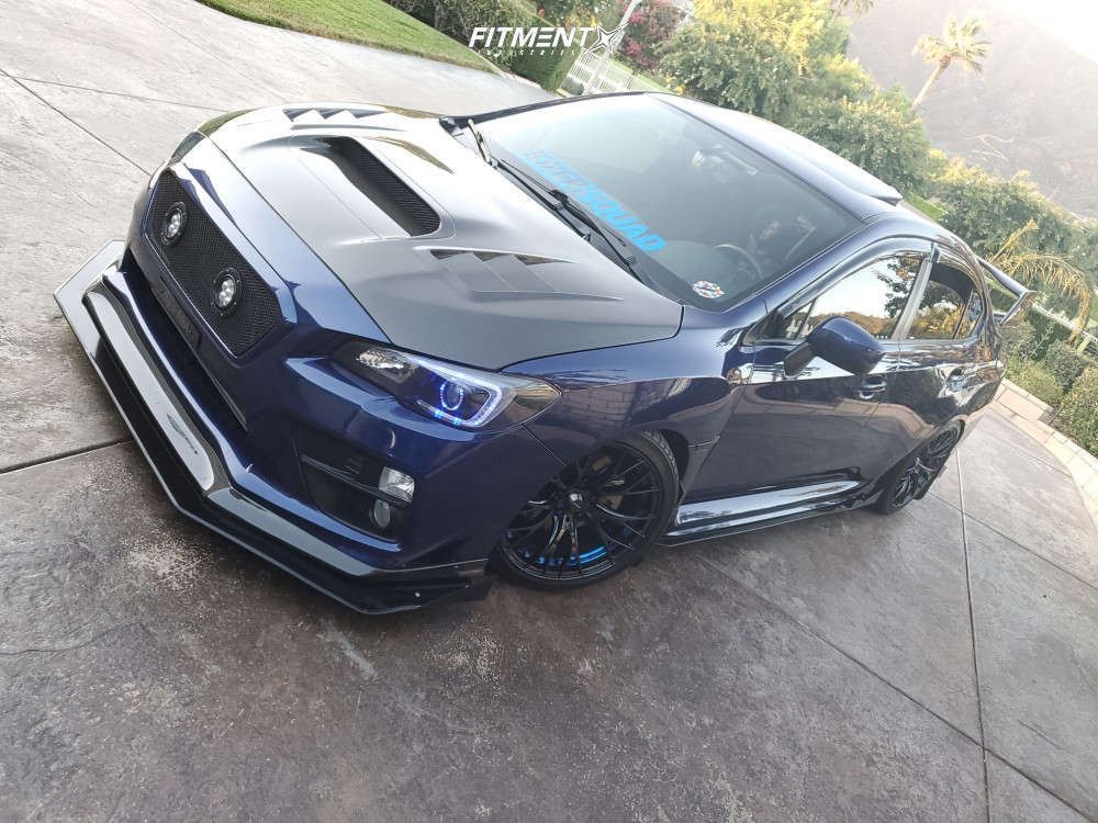 2017 Subaru WRX Limited with 18x9.5 WedsSport Sa-20r and Michelin