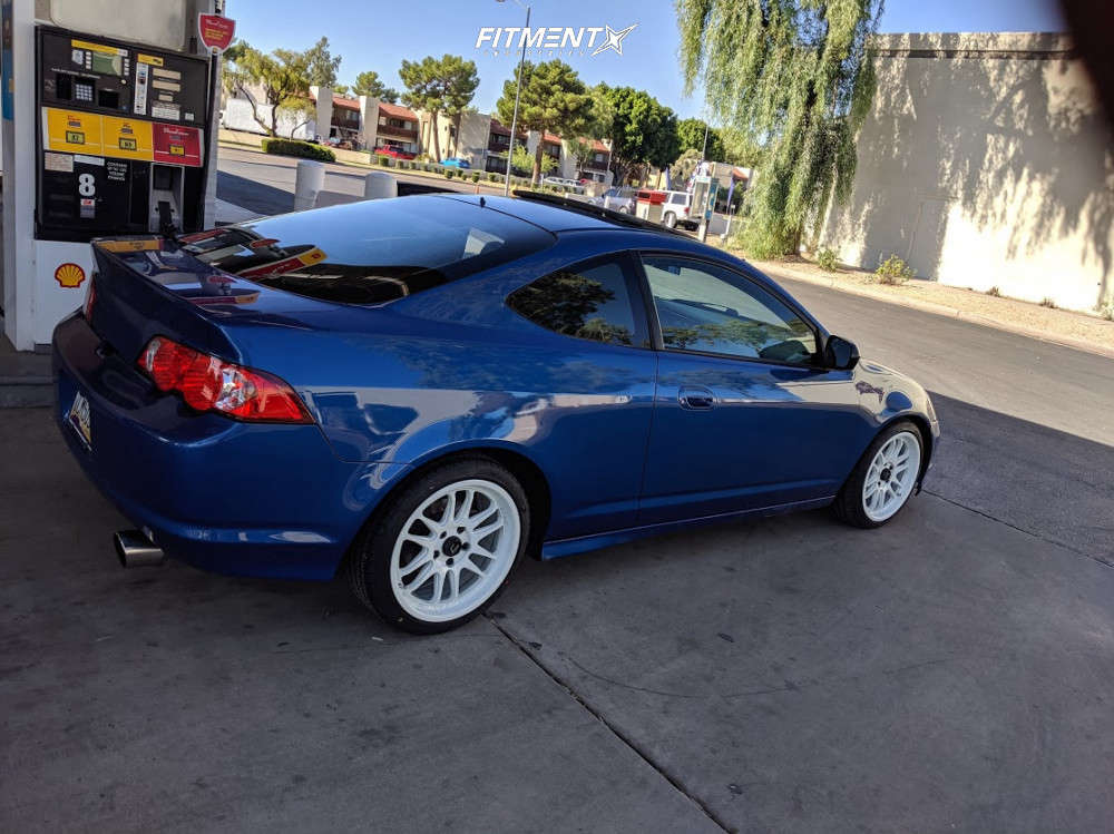 2002 Acura RSX Type-S with 17x8 Cosmis Racing XT-206R and Nankang