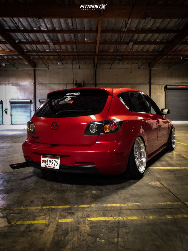 2005 Mazda 3 S with 18x9 XXR 536 and Federal 225x40 on Coilovers