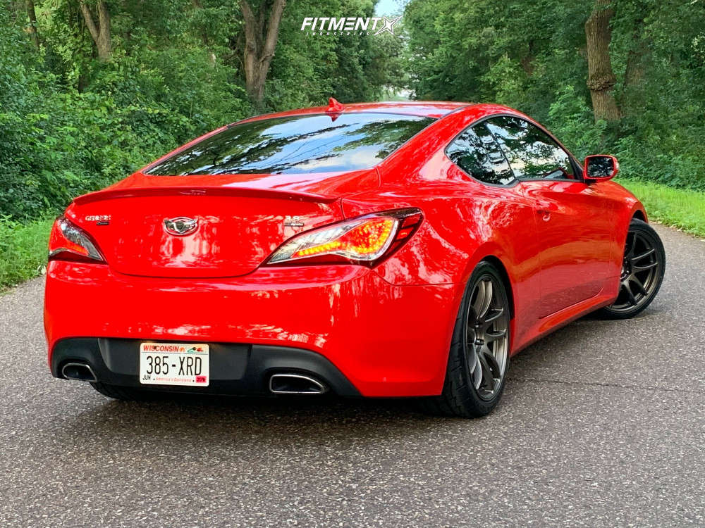 2015 Hyundai Genesis Coupe 3.8 R-Spec with 19x8.5 ESR Sr08 and ...