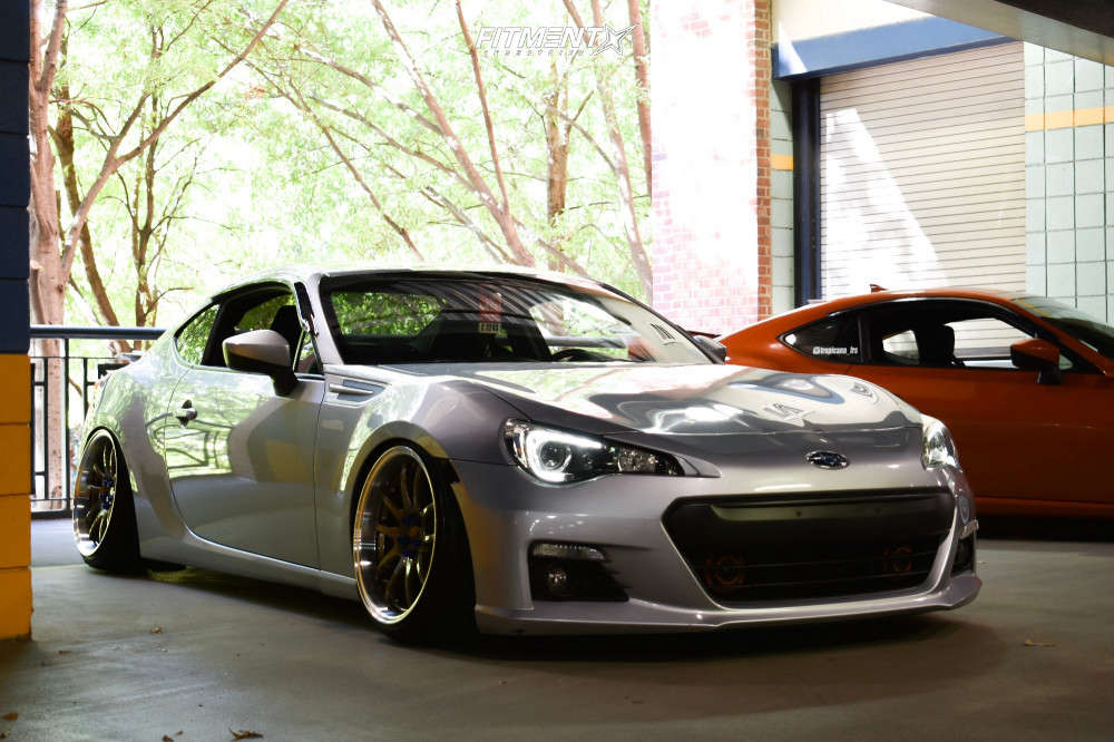 2016 Subaru BRZ Limited with 18x9.5 Aodhan DS02 and Achilles