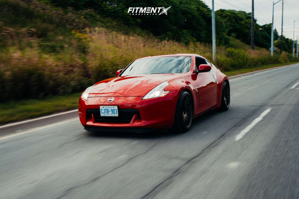 2012 Nissan 370Z Touring with 19x9.5 Work Emotion Cr Kiwami and ...