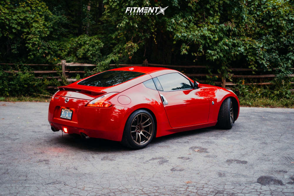 2012 Nissan 370Z Touring with 19x9.5 Work Emotion Cr Kiwami and ...