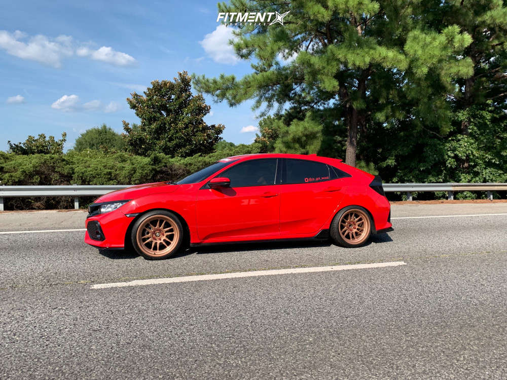 2017 Honda Civic Sport with 18x9.5 Cosmis Racing XT-206R and 