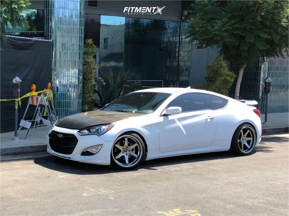 2016 Hyundai Genesis Coupe 3.8 with 19x9.5 ESR Sr07 and Lexani 245x35 ...