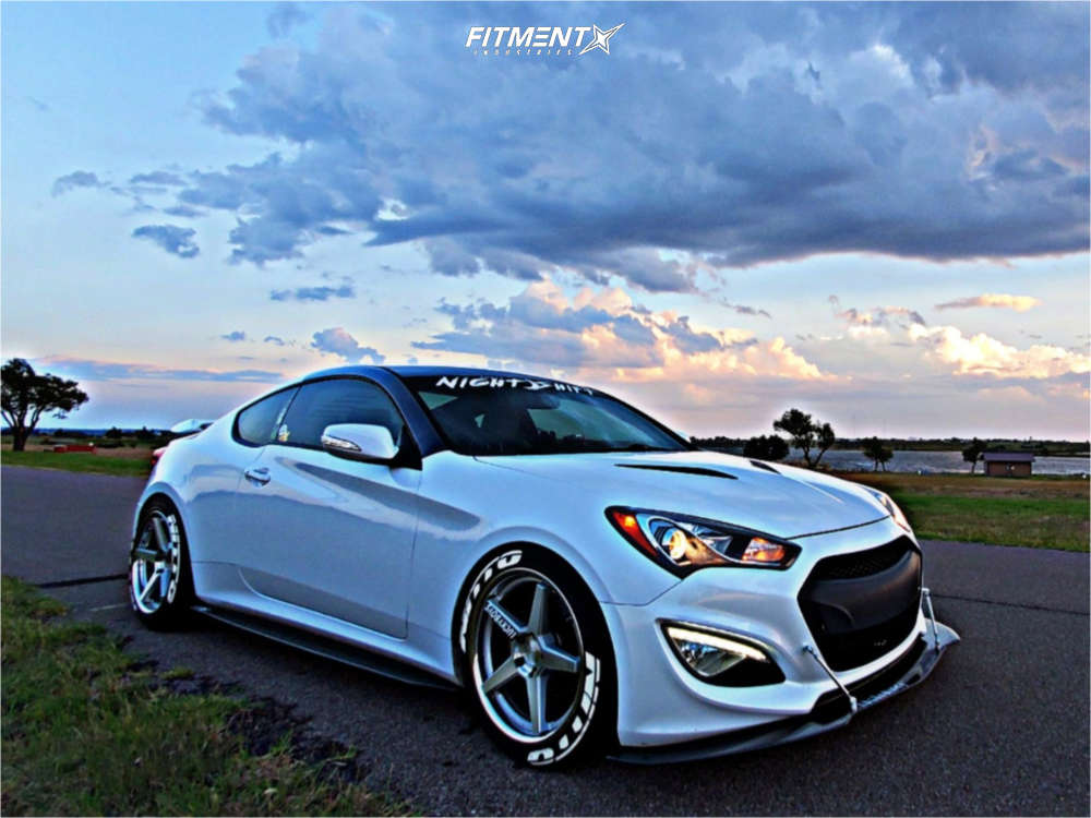 2015 Hyundai Genesis Coupe 3.8 with 19x9.5 Ferrada FR3 and Nitto 245x45 ...