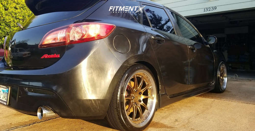 2010 Mazda 3 Sport GT with 18x8.5 Aodhan Ds07 and Nitto 225x35 on