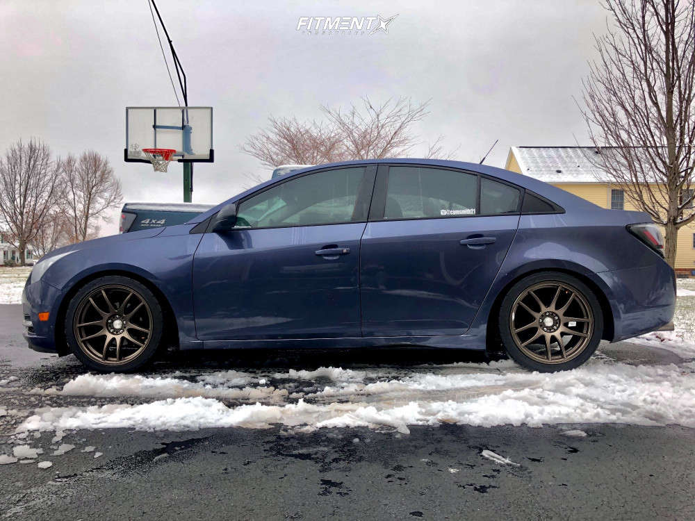 2014 Chevrolet Cruze Eco With 18x8 5 Esr Sr08 And Bfgoodrich 235x40 On Lowering Springs 817292 Fitment Industries