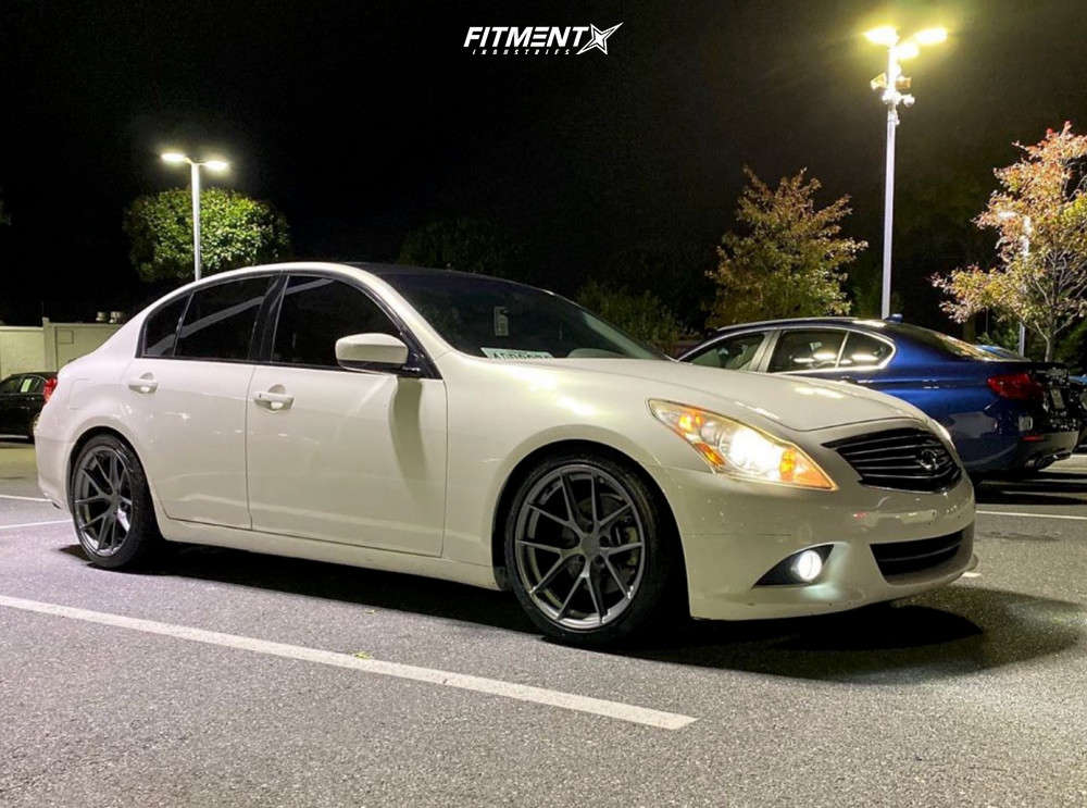 2012 Infiniti G37 X With 19x9 5 Aodhan Ls007 And Kenda 245x40 On Lowering Springs 821221 Fitment Industries