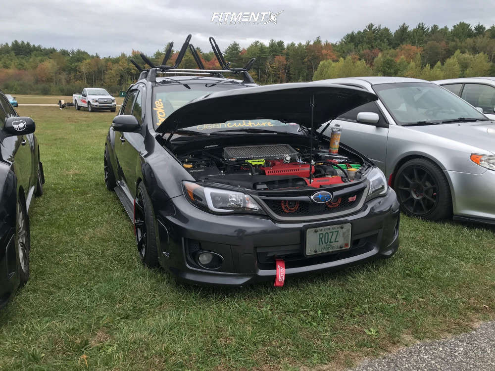 11 Subaru Wrx Sti Base With 18x10 Cosmis Racing Mr7 And Lionhart 245x40 On Coilovers 3908 Fitment Industries