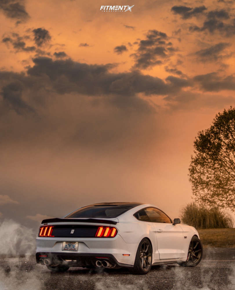 eibach lowering springs mustang on 2016 Ford Mustang Gt With 19x9 5 Signature Wheel Sv108 And Continental 285x35 On Lowering Springs 824037 Fitment Industries