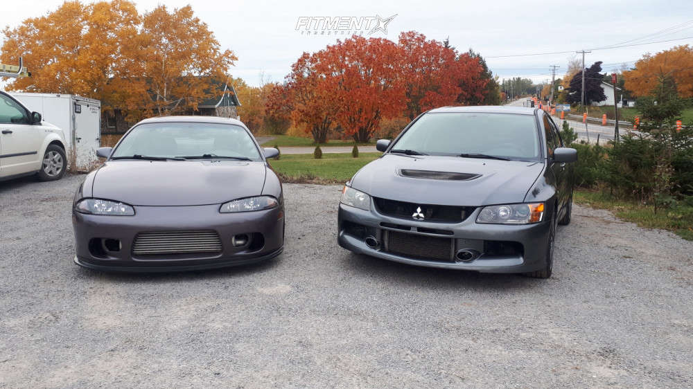 1997 Mitsubishi Eclipse GSX with 18x8.5 Gram Lights 57DR and Kumho ...