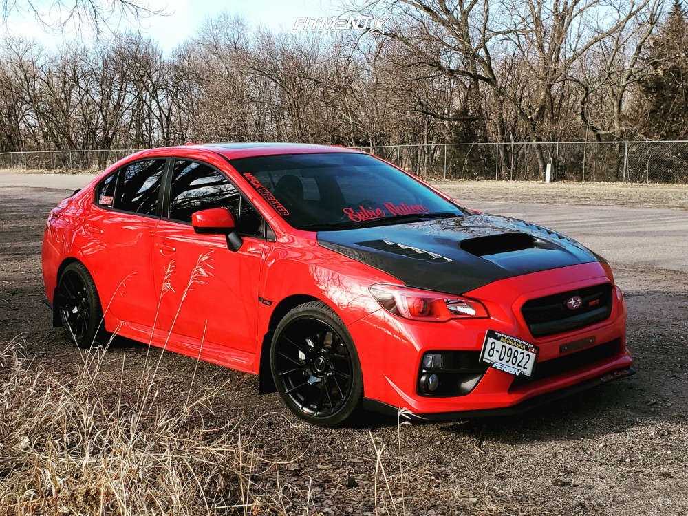H*a様 WRX Mk-T 154 2017 Subaru WRX Premium with 18x9 Enkei Tm7 and Michelin 235x55 on
