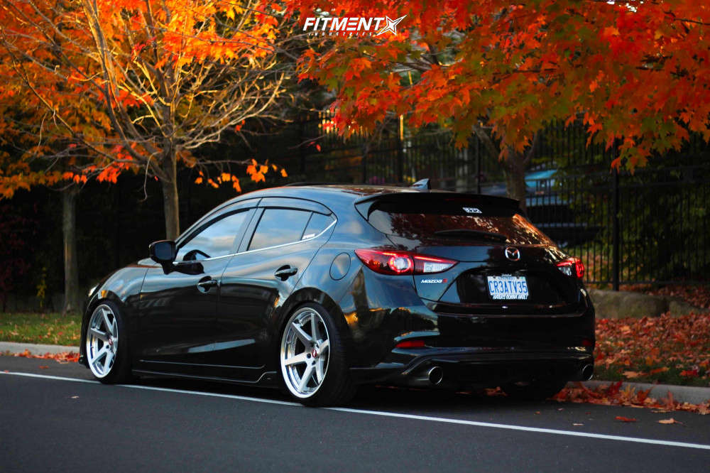 2017 Mazda 3 Sport GT with 19x9.5 Work Zeast St1 and Nexen 225x35