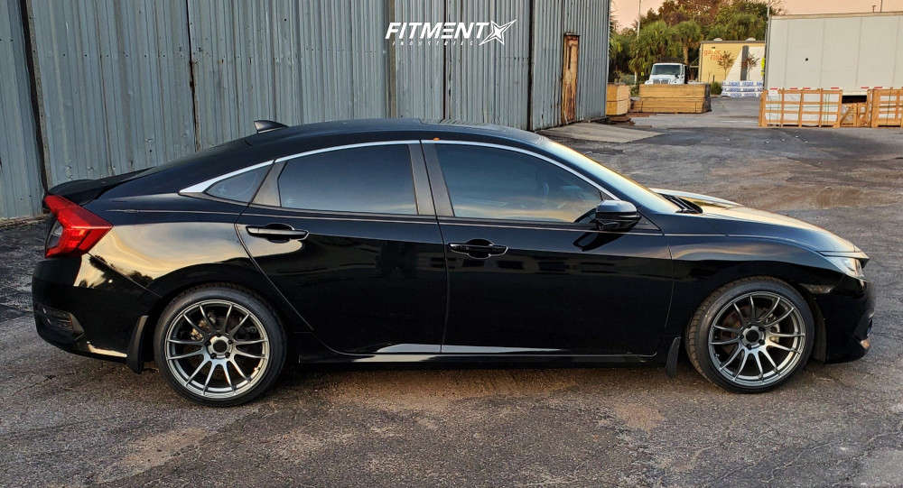 2016 Honda Civic EX-T with 18x9.5 AVID1 AV20 and Nitto 225x40 on