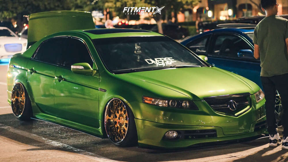 07 Acura Tl Type S With 19x10 Vip Modular Vx110 And Winrun 215x35 On Air Suspension Fitment Industries