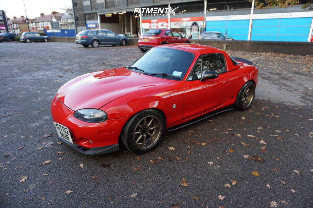 2003 Mazda MX-5 Miata Base with 15x8 Japan Racing Jr19 and Nankang ...