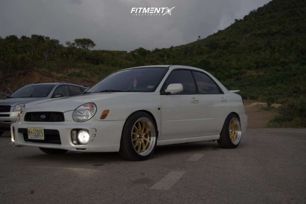 2002 Subaru Impreza RS with 17x9 MST Mt11 and Powershell